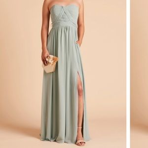 Grace Convertible Bridesmaid Dress by Birdy Grey Color Sage Size Small
